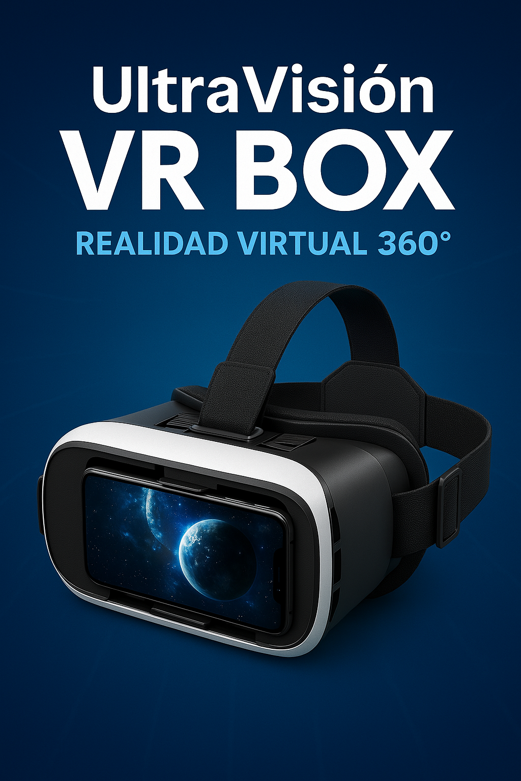 UltraVisión VR BOX – Realidad Virtual 360° - Convierte tu smartphone en una sala de cine