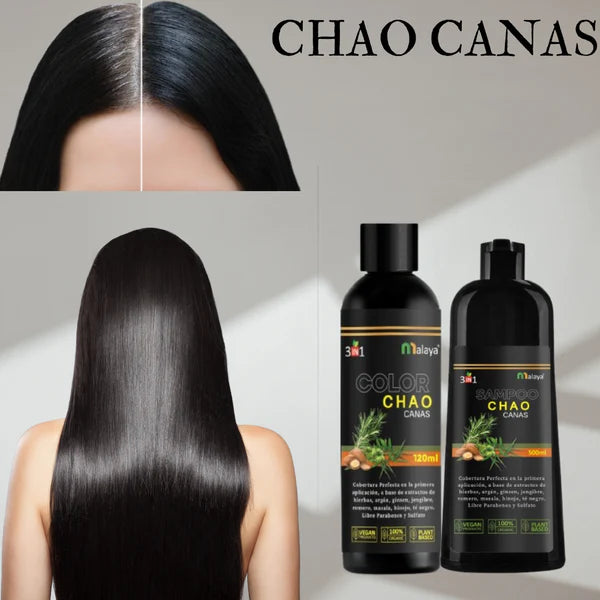 ✨ ¡Recupera la juventud de tu cabello! ✨ Shampoo chao canas + Tratamiento con DESCUENTO EXCLUSIVO e ENVÍO GRATIS 🚚