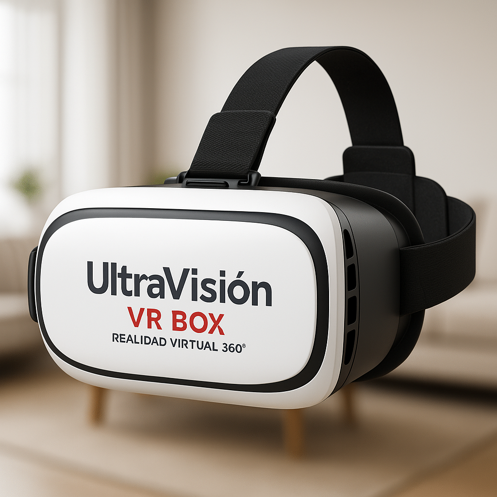 UltraVisión VR BOX – Realidad Virtual 360° - Convierte tu smartphone en una sala de cine