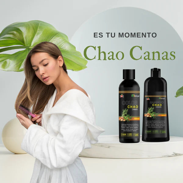 ✨ ¡Recupera la juventud de tu cabello! ✨ Shampoo chao canas + Tratamiento con  DESCUENTO EXCLUSIVO e ENVÍO GRATIS 🚚